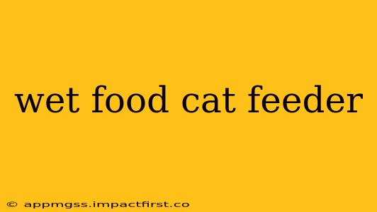 wet food cat feeder