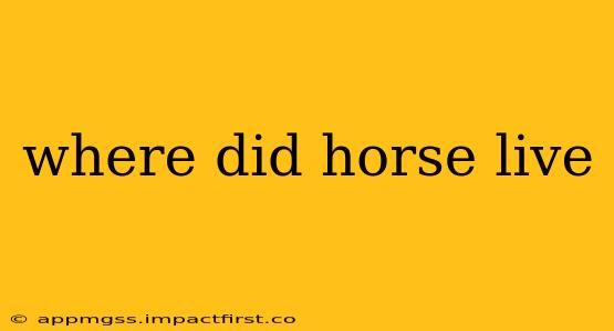 where did horse live