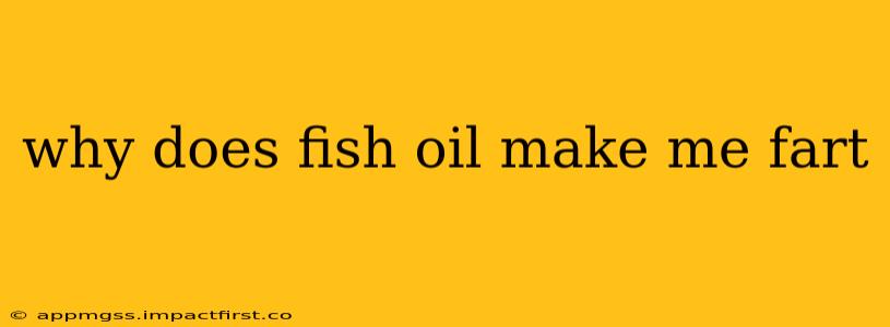 why does fish oil make me fart
