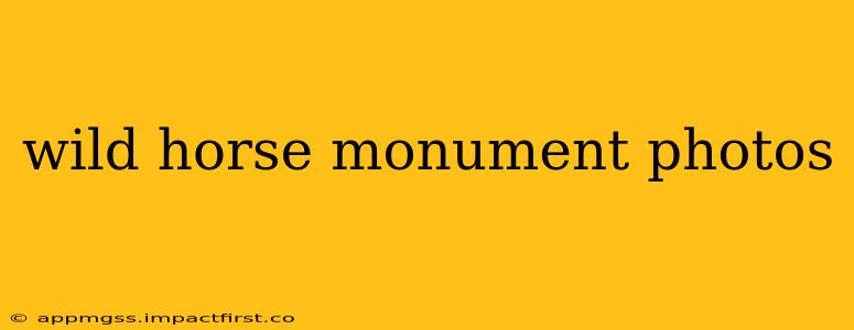 wild horse monument photos