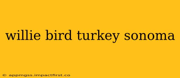 willie bird turkey sonoma