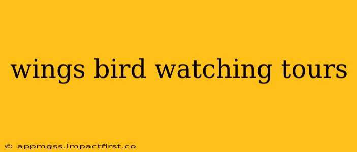 wings bird watching tours