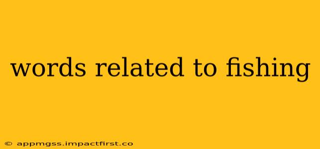 words related to fishing