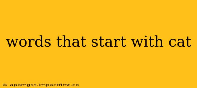 words that start with cat