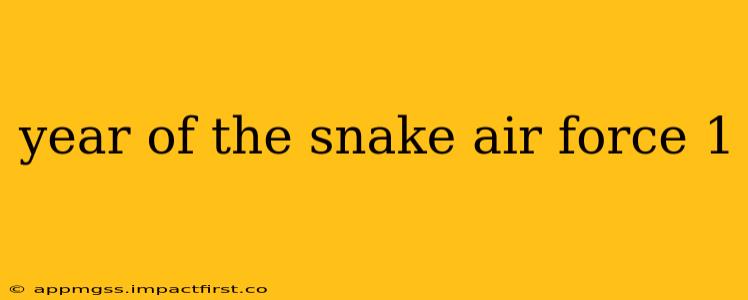 year of the snake air force 1